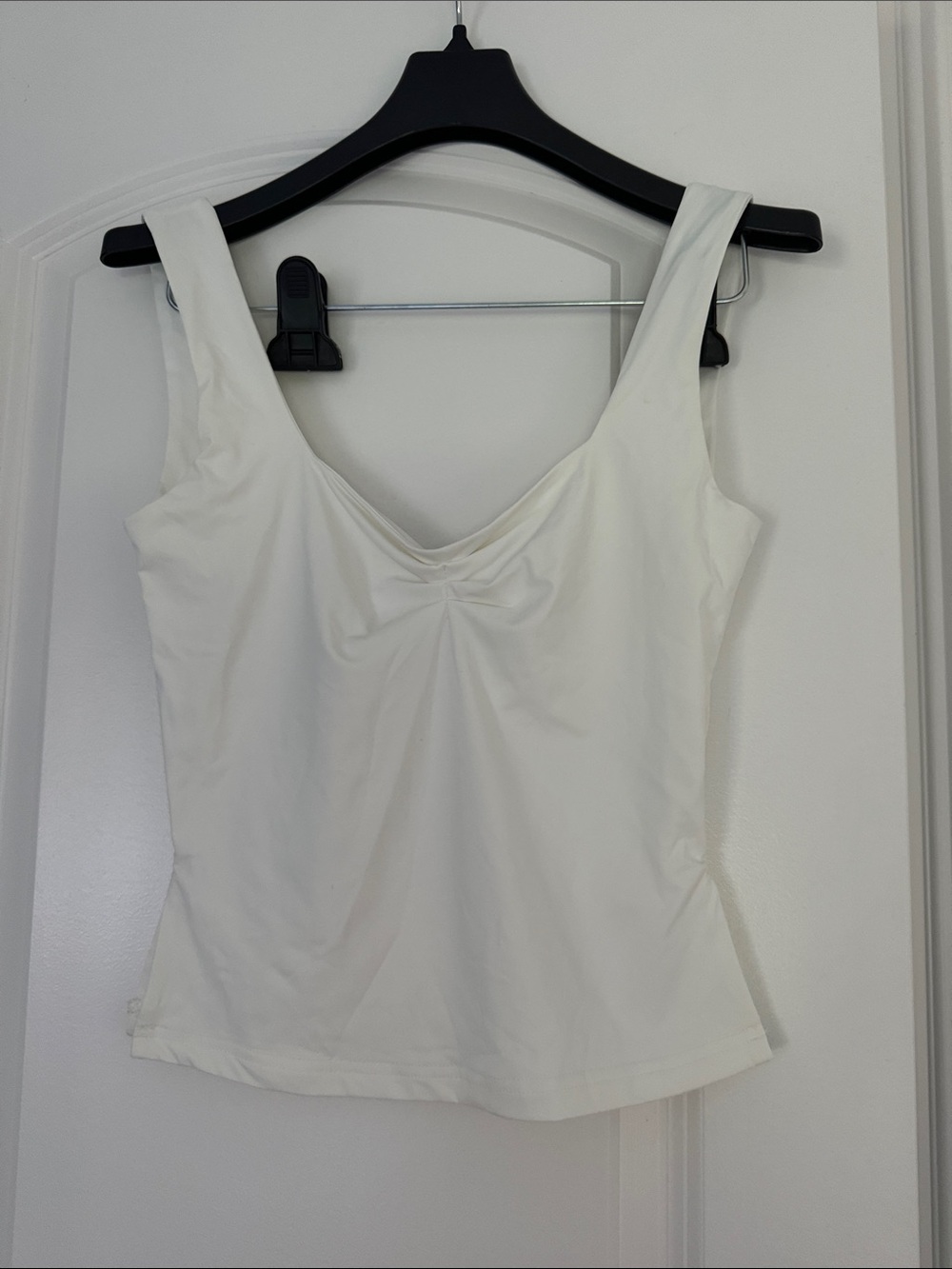 Women’s White V-Neck Tank Top - Classic Sleeveless Top